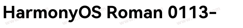 HarmonyOS Roman 0113字体转换